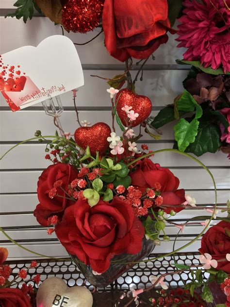 Valentine Cubes By Silk Florals 2017 Valentine Flower Arrangements