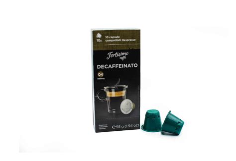 Fortisimo Caffe Espresso Decaffeinato Italian Coffee Compatible