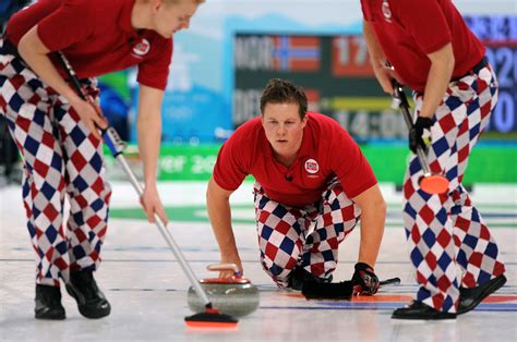 Norway Curling Team Celebrates Valentine’s Day With Heart Themed Pants At Winter Olympics The