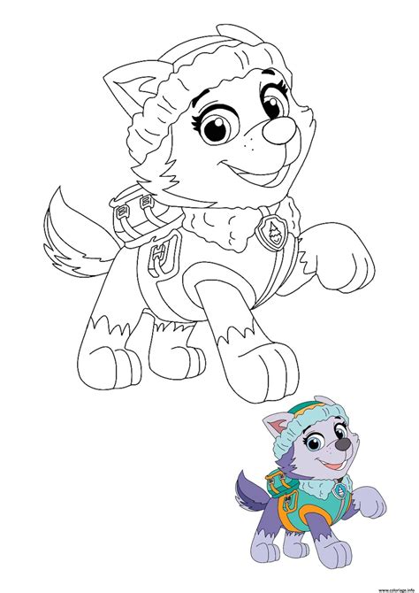 Everest Paw Patrol Coloring Page Dessin Coloriage Images And Photos