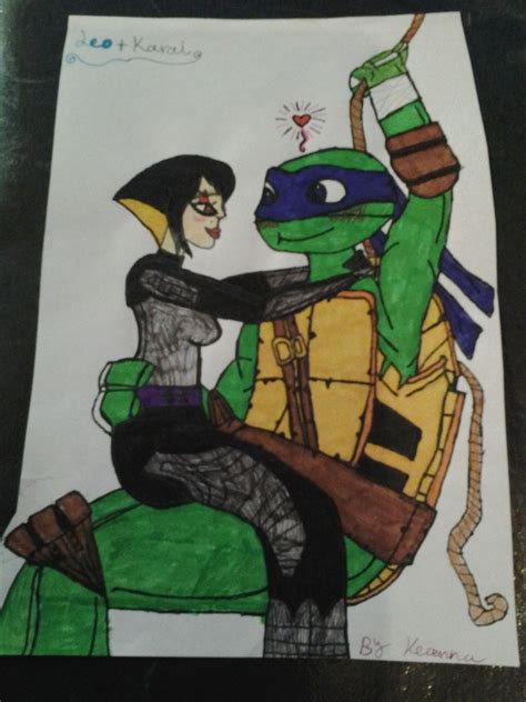 A Drawing I Did Of Leo X Karai Its A Version Of Donnie X April In The Rat King Episode