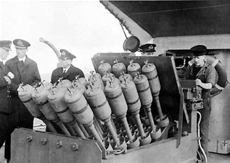 Anti Submarine Weapons Hedgehog A 24 Barreled Anti Submarine Mortar