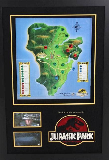 Jurassic Park Map Art