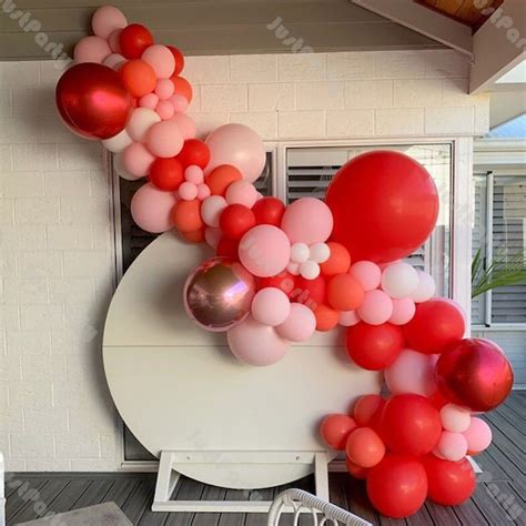 Matte Red Balloon Garland Arch Kit Diy Wedding Decoration Etsy