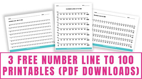 Number Line Printable Number Lines To 100 Free Printable Download