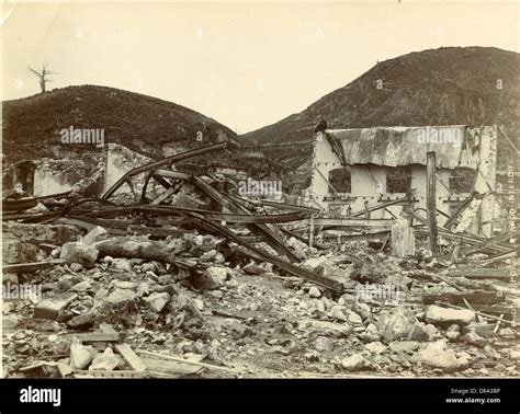 Ruined Hospital After Eruption Of Mt Pelee St Pierre Martinique 1902