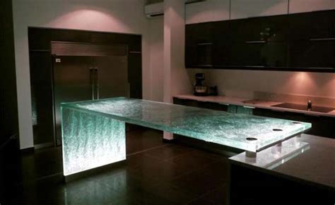 22 Modern And Stylish Glass Kitchen Countertop Ideas Architecture