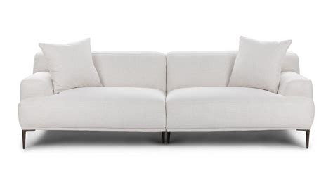 Abisko Quartz White Sofa Contemporary Decor Living Room White Sofas