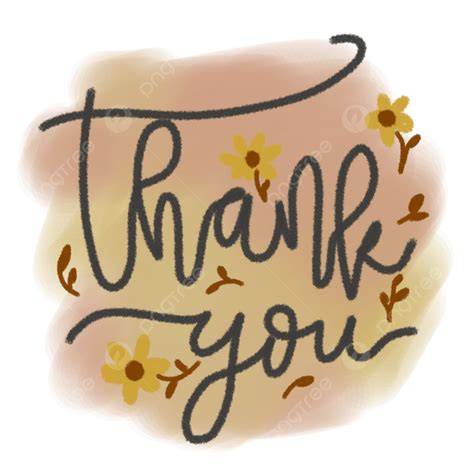 Thank You Text Hand Lettering Thank You Letter Thank You Clip Art