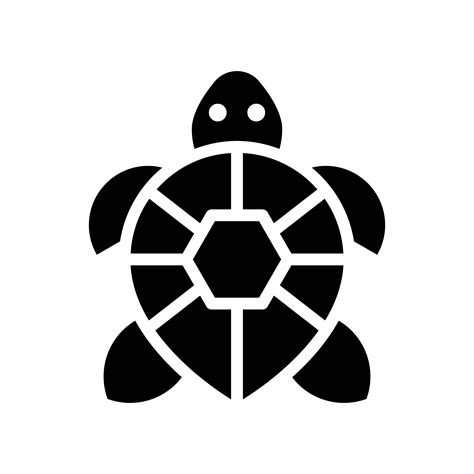Turtle Vector Tropical Related Solid Style Icon 629986 Vector Art At