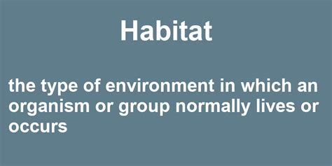 Habitat add to list share. Habitat in a Sentence - 43 Real Example Sentences