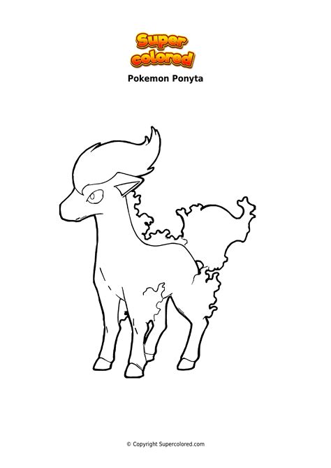 Coloriage Pokemon Ponyta