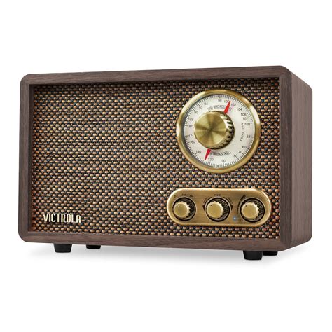 Wooden Bluetooth Fm Am Radio Vintage Retro Rotary Dial Stereo Speaker