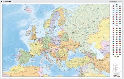 Geografska Karta Evrope Dibandingkan