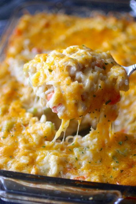 Pour into a one quart size baking dish. 30 Minute Cheesy Chicken Rice Casserole | Dashing Dish