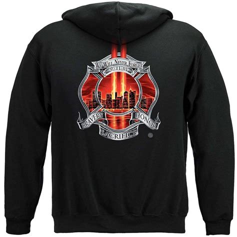 Never Forget 911 Firefighter T Shirt Military Republic
