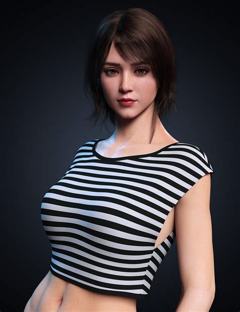dforce simple shirt for genesis 8 and 8 1 female 3d figure assets foxhound co