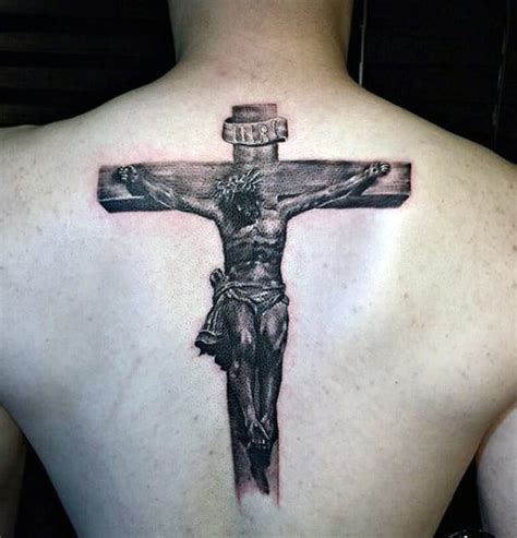 Black rose and jesus tattoo. 40 Jesus Back Tattoo Designs For Men - Religious Ink Ideas
