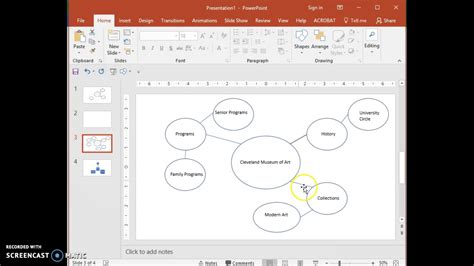 Powerpoint Mind Map Tutorial Youtube Otosection