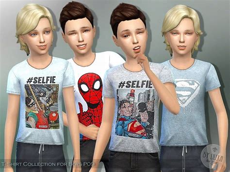 T Shirt Collection For Boys P09 The Sims 4 Catalog Sims 4 Children