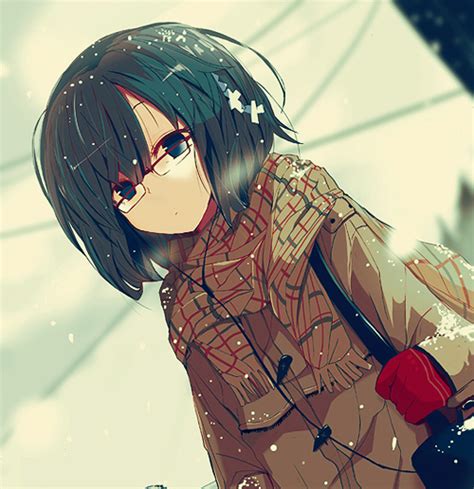 Anime Cute Girl Glasses Image 620312 On