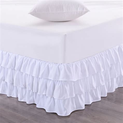 House Of Hampton® 3 Layer Ruffled 14 Bed Skirt And Reviews Wayfair