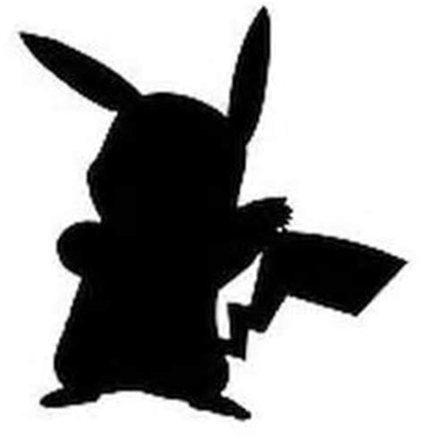 Afbeeldingsresultaten Voor Pokemon Silhouette Anime Decals Pikachu