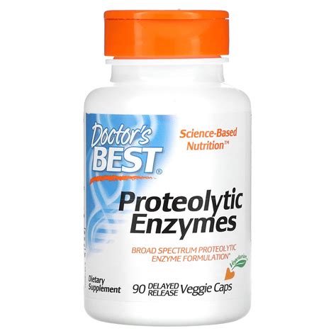Doctors Best Proteolytic Enzymes 90 Delayed Release Veggie Caps