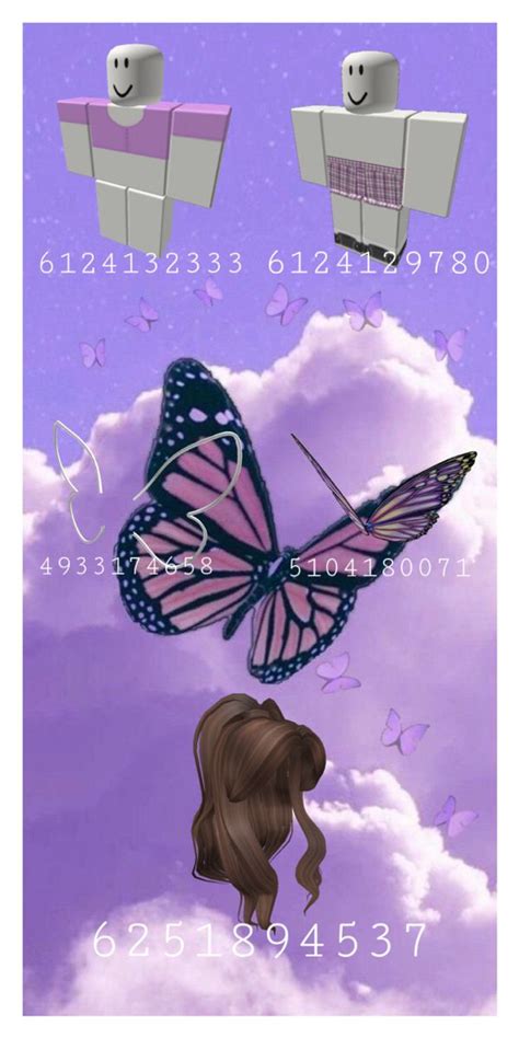 Butterfly Babe~ 🦋💜 In 2021 Roblox Animation Custom Decals Roblox