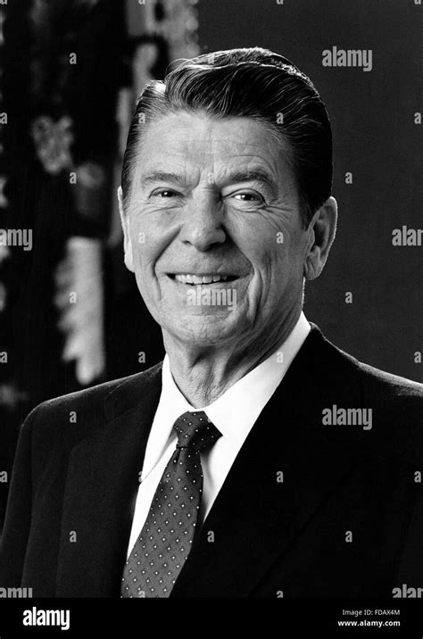 Official White House Photo Of Ronald Reagan The 40th President Of The