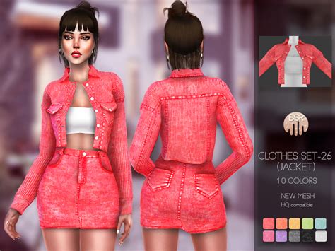 The Sims Resource Clothes Set 26 Jacket Bd108