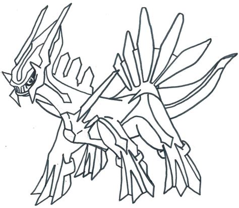 Pokemon Dialga Coloring Pages At Free Printable