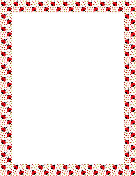 Ladybug Border Clip Art Page Border And Vector Graphics Clip Art