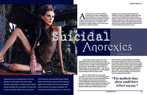 suicidal anorexia magazine portfolio print design flickr