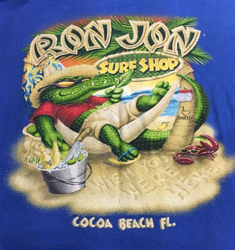 ron jon surf shop cocoa beach florida medium short sleeve tee t shirt dibujos