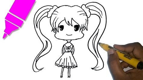 Simple Drawings For Kids Anime Canvas Link