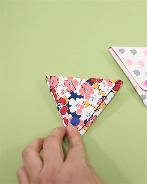 Diy Easy Origami Pouch Video Small Sewing Projects Sewing Hacks