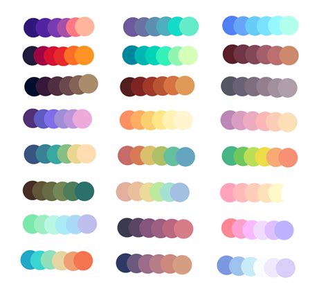 F2u Color Palettes By Deciduousmoon On Deviantart