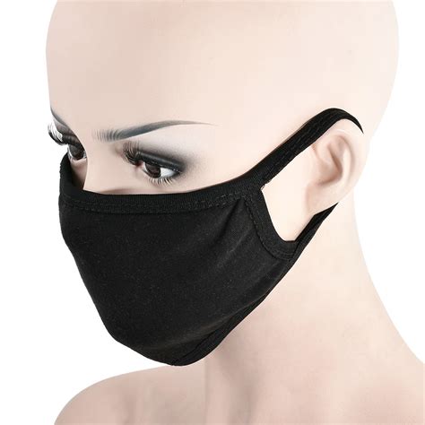 black cotton surgical mask