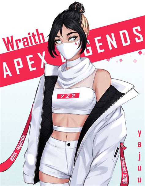 Yajuu Wraith Apex Legends Video Game Characters Women Dark Hair Blonde Multi Colored