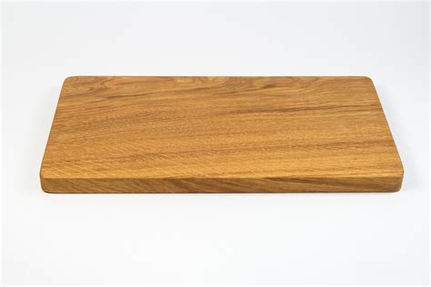 Wooden Rectangular Chopping Board From Oak The Whole Surface Of The