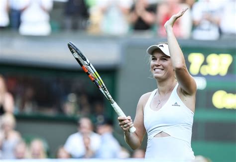 Caroline Wozniacki Wimbledon Tournament 2015 First Round Celebmafia