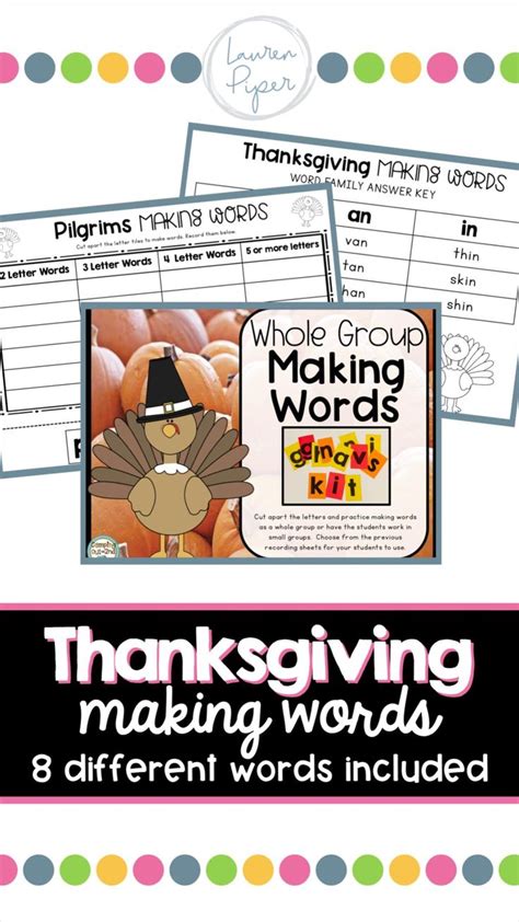 Engaging Thanksgiving Phonics Activity For 1st 2nd 3rd Grade