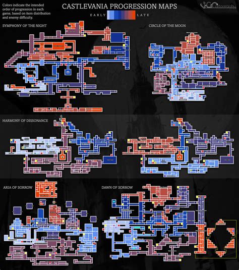 Castlevania Series Progression Maps By Vgcartography On Deviantart