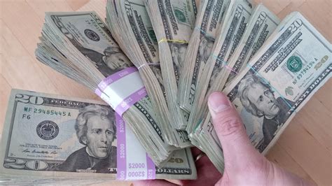 10000 Real Cash All 20 Bills Counted Fast Youtube