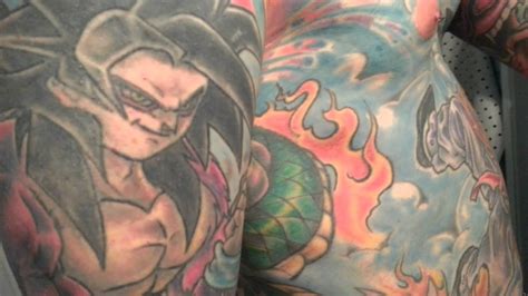 Small goku and chichi couple tattoo. Tatuaje Son Goku - YouTube