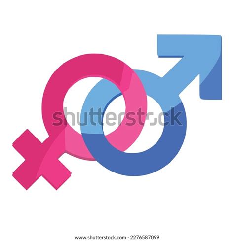 Male Female Gender Sex Symbol Isolated Stock Vector Royalty Free