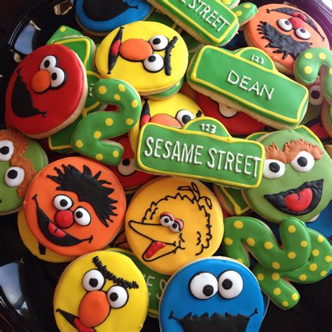 Sesame Street Cookies Cookie Monster Birthday Party Sesame Street