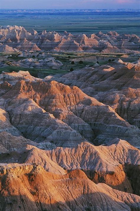 North Dakota Badlands Contains Rock Formations Of Coal Stria Layered W