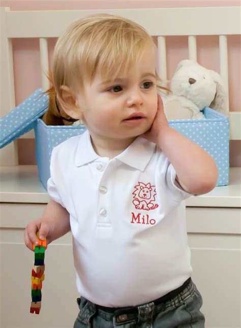 Personalised Baby Polo Top Baby Polo Personalized Baby Baby Ts